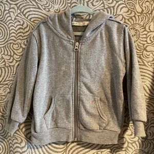 Abbot Main Gray Zip Up Hoodie size 2T